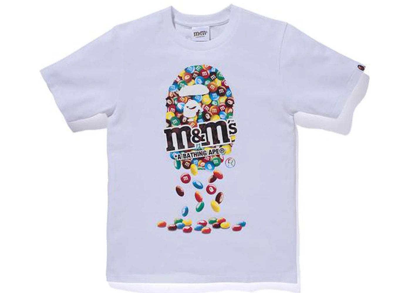 BAPE x M&M's Womens Ape Head Tee White