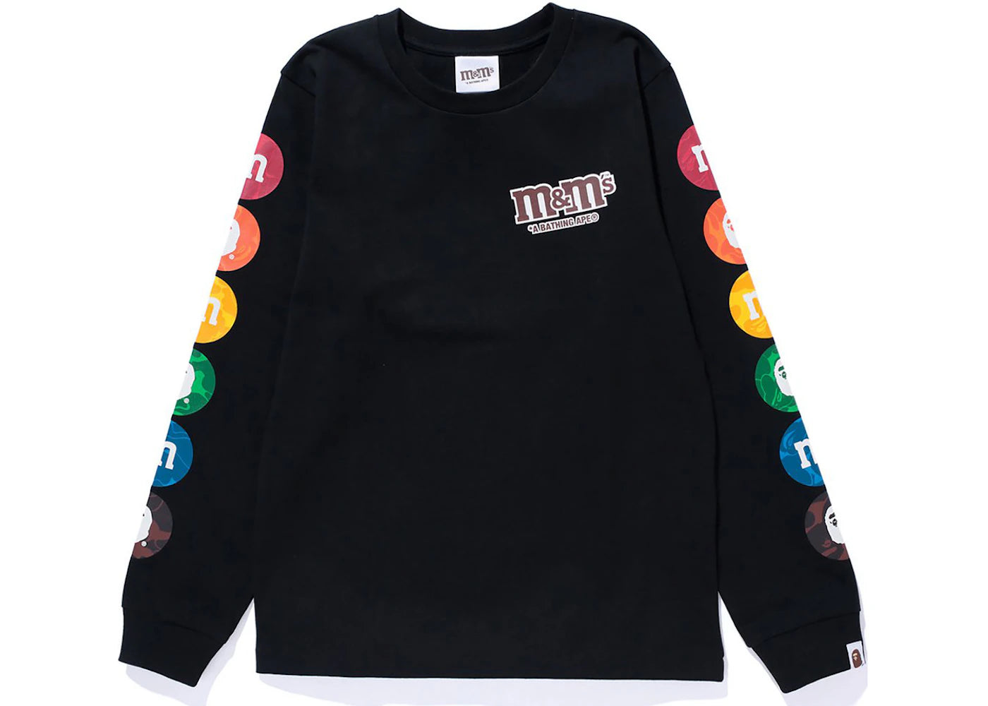 BAPE x M&M's Womens Long Sleeve Tee Black