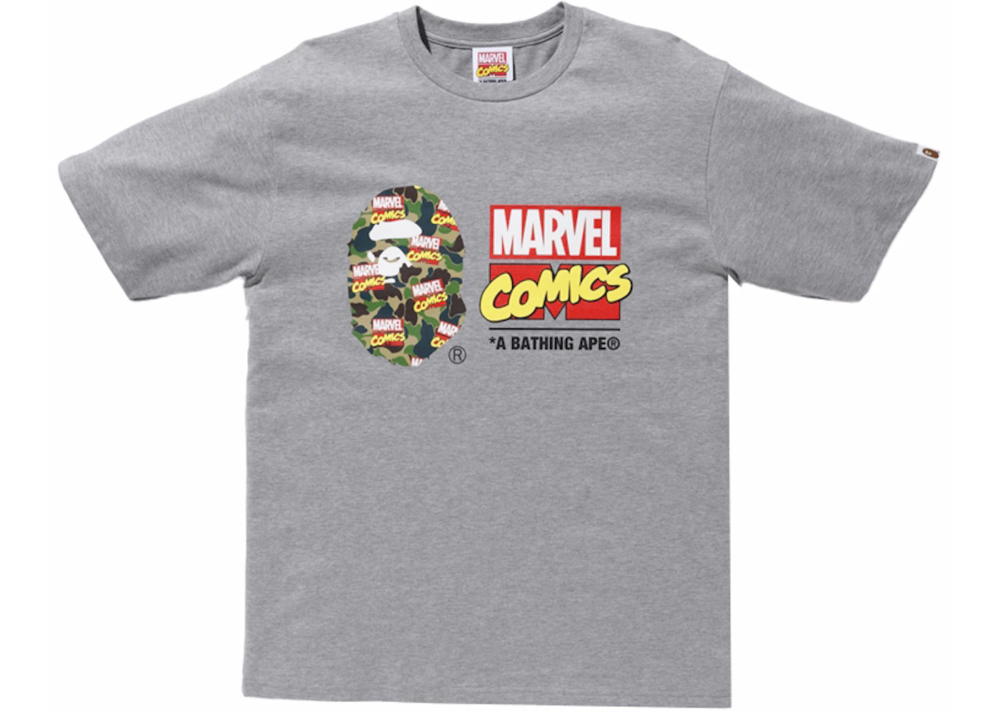 BAPE x Marvel Camo Tee Grey