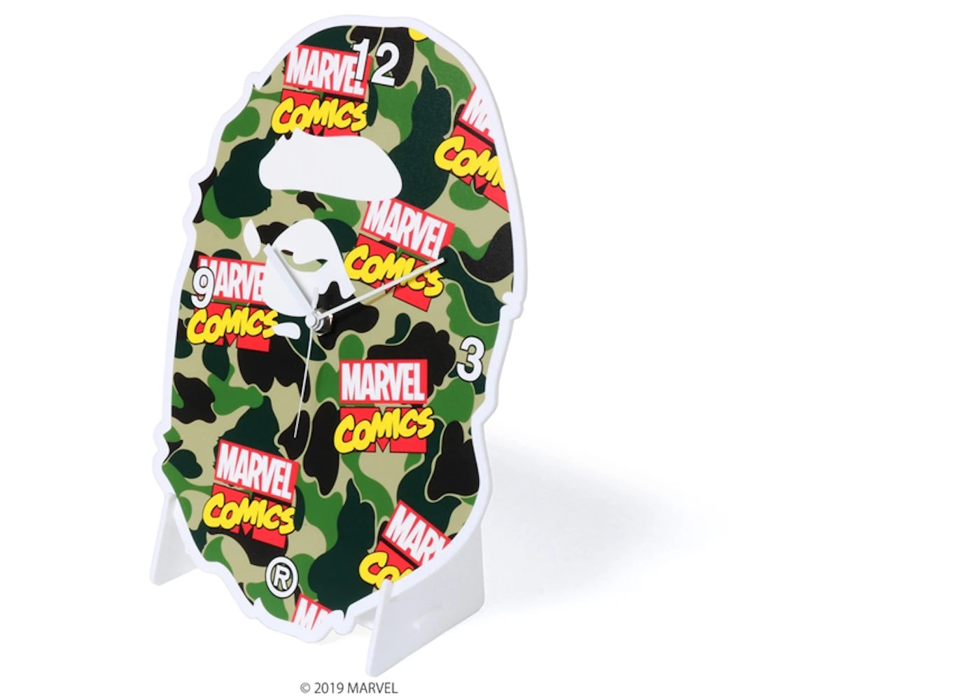 BAPE x Marvel Camo Wall Clock Green