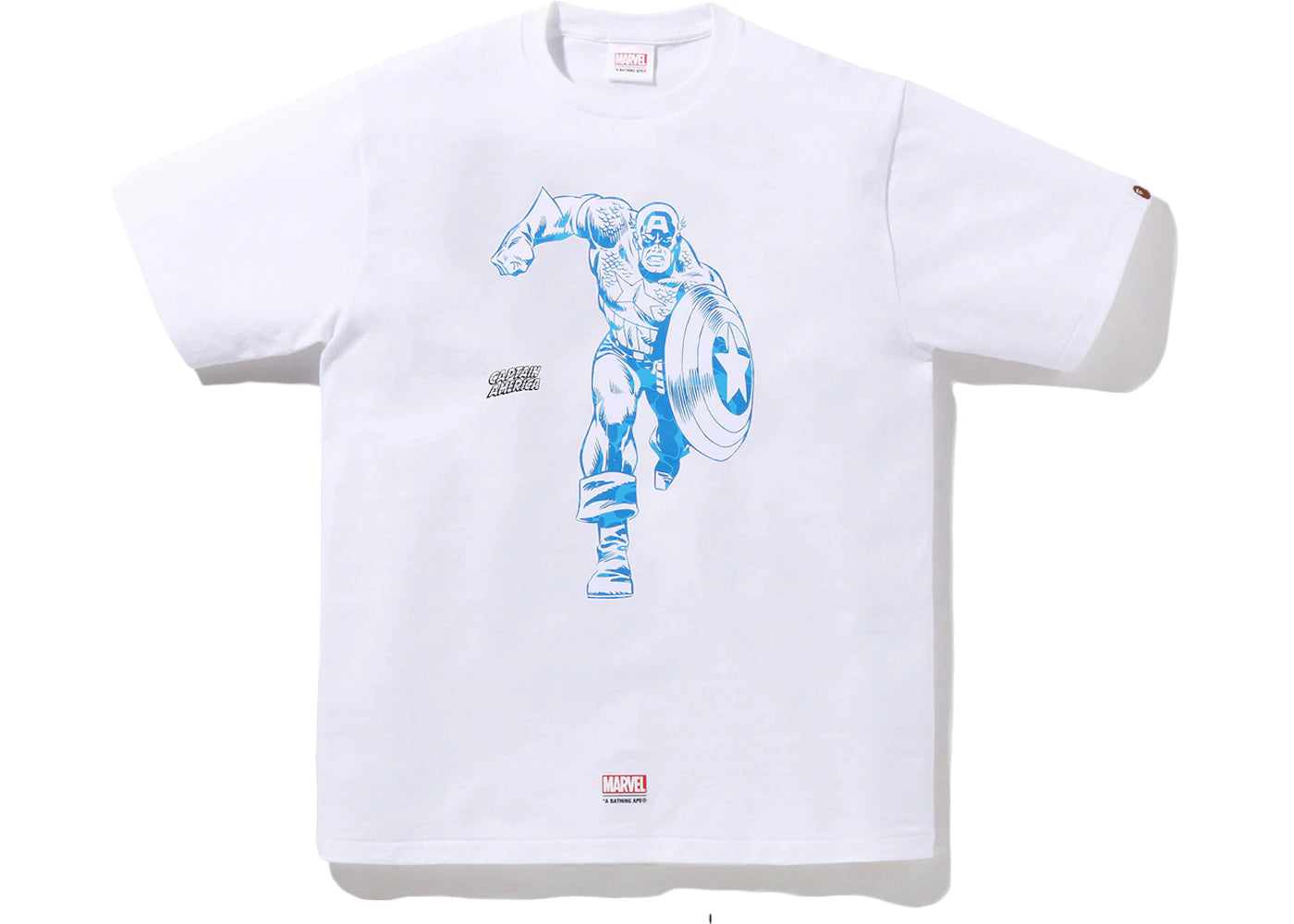 BAPE x Marvel Comics Captain America T-Shirt White