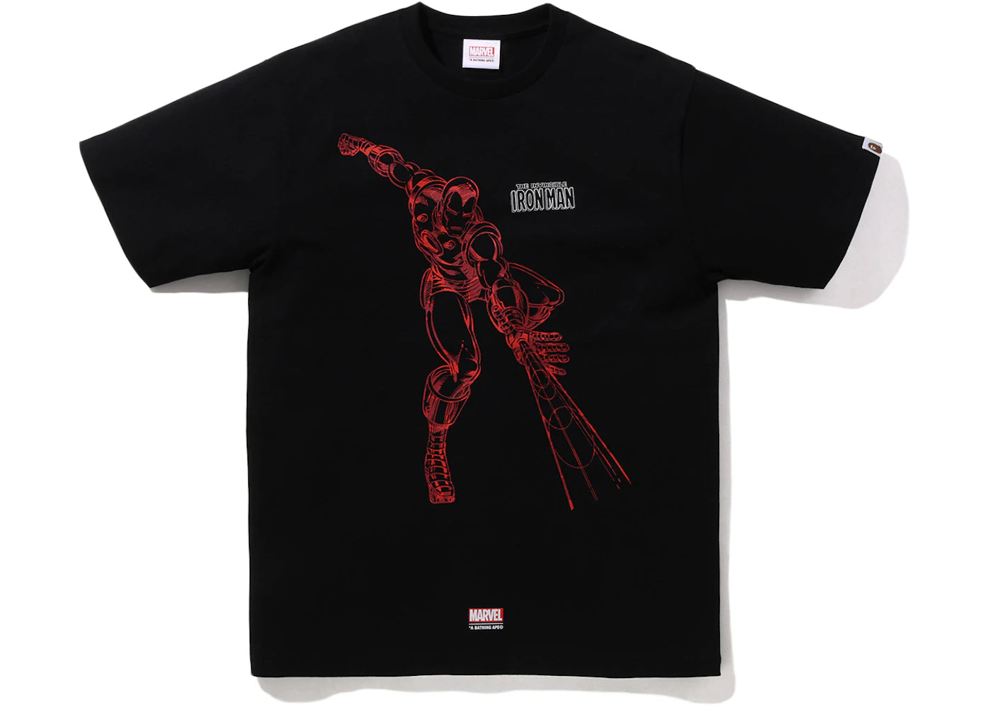 BAPE x Marvel Comics Iron Man T-Shirt Black