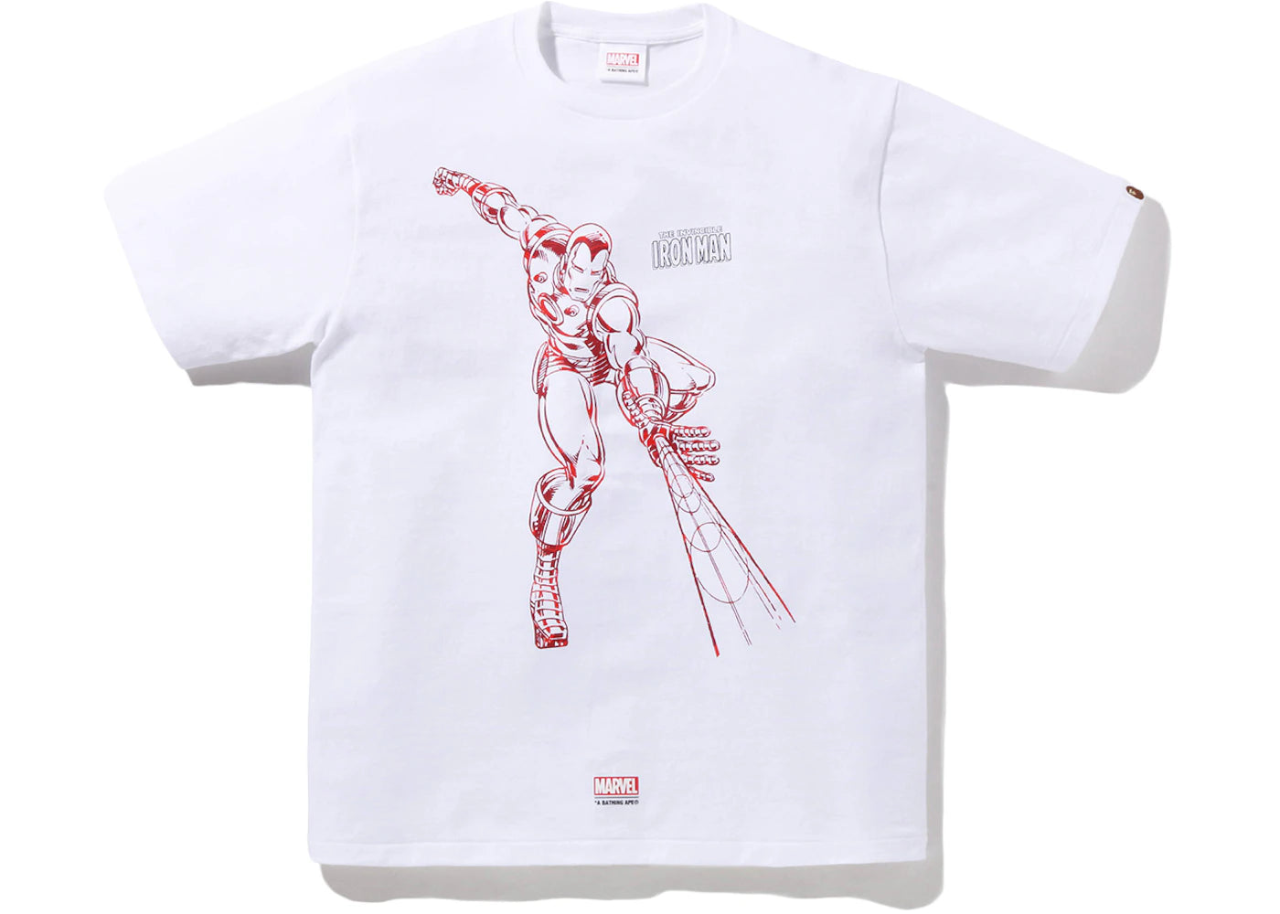 BAPE x Marvel Comics Iron Man T-Shirt White