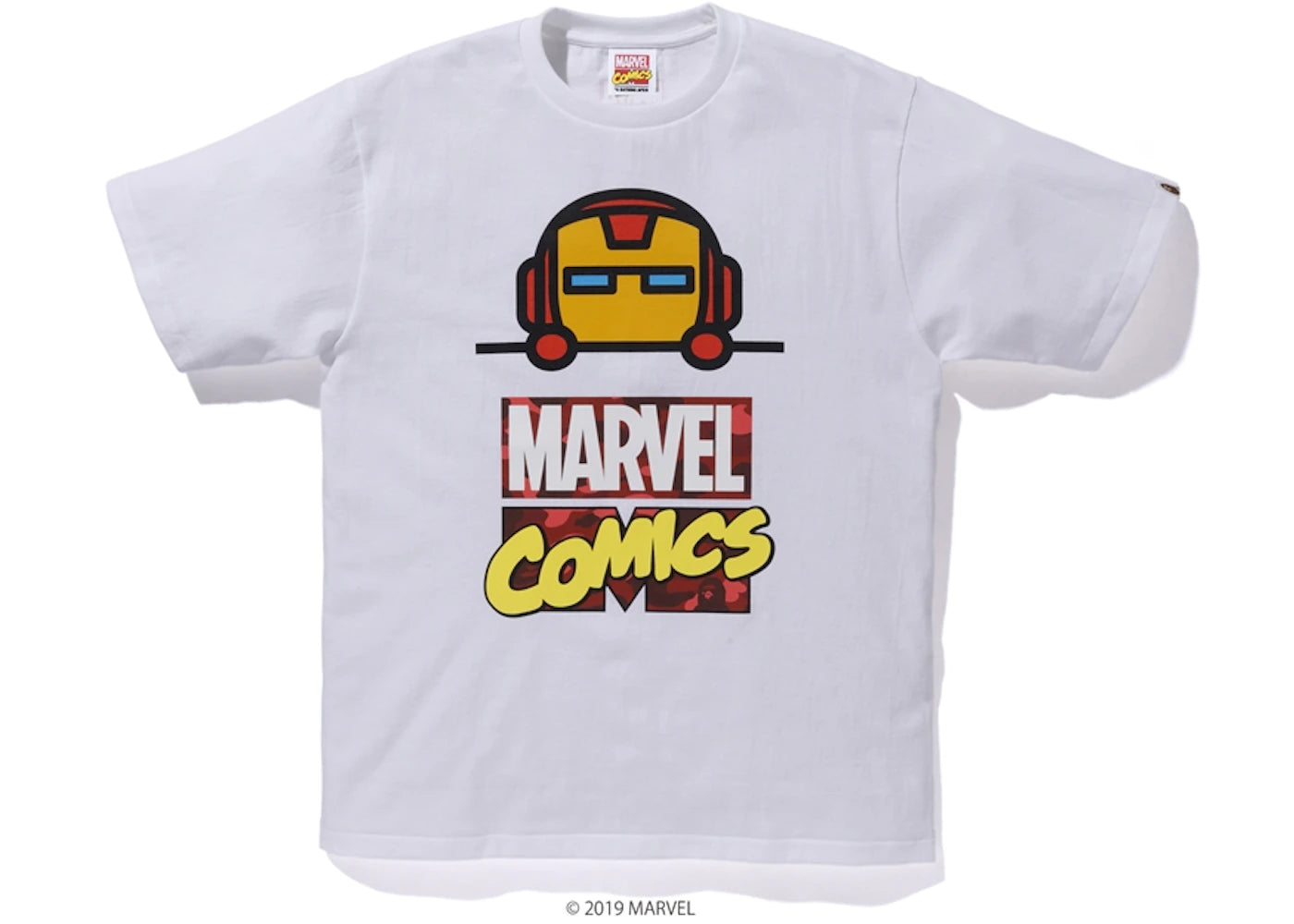BAPE x Marvel Comics Iron Man Tee White