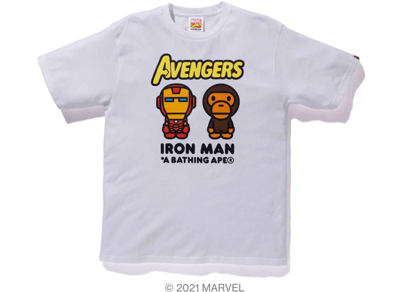 BAPE x Marvel Comics Milo Iron Man Tee White