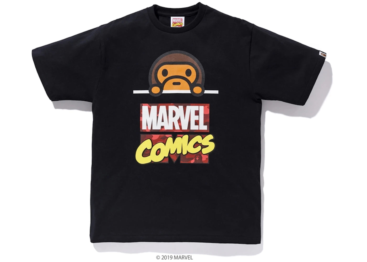 BAPE x Marvel Comics Milo Tee Black