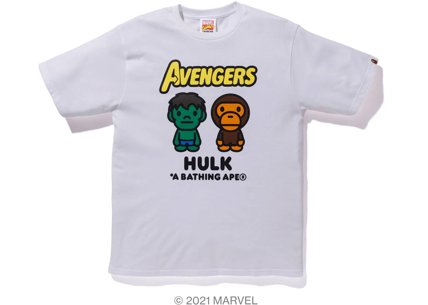 BAPE x Marvel Comics Milo The Hulk Tee White