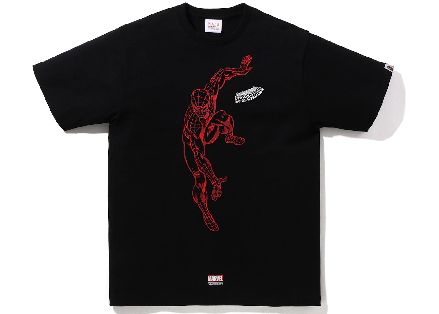 BAPE x Marvel Comics Spider-Man Tee Black