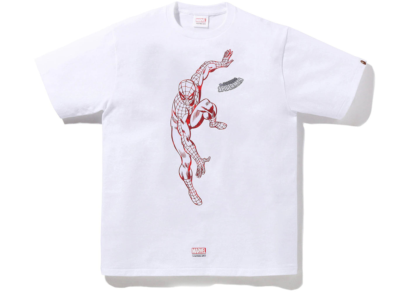 BAPE x Marvel Comics Spider-Man Tee White