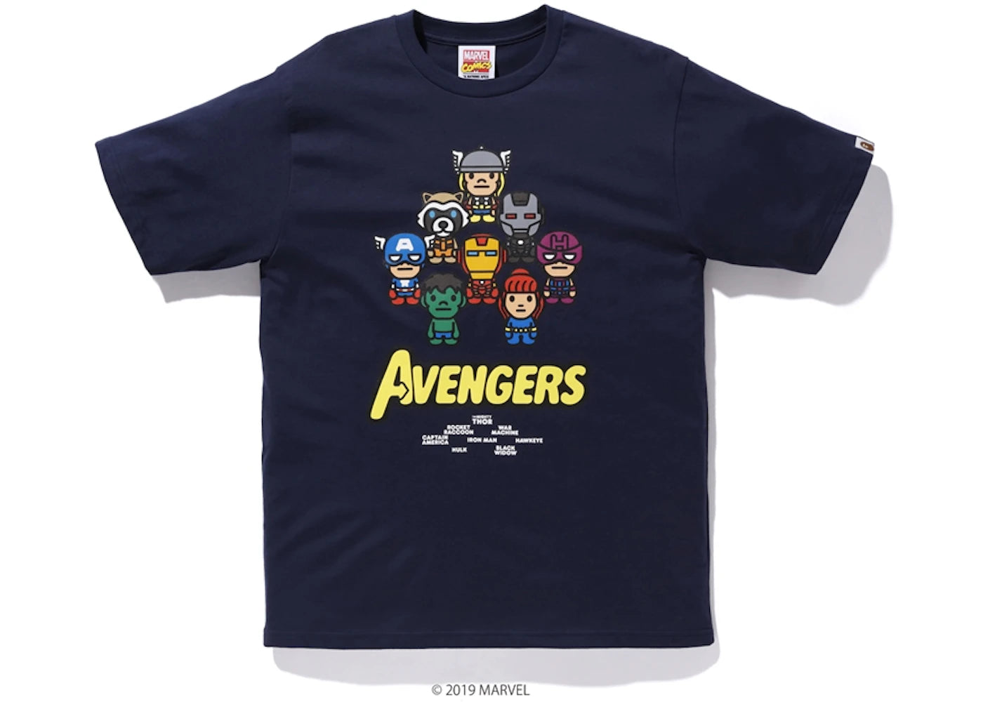 BAPE x Marvel Milo Avengers Tee Navy