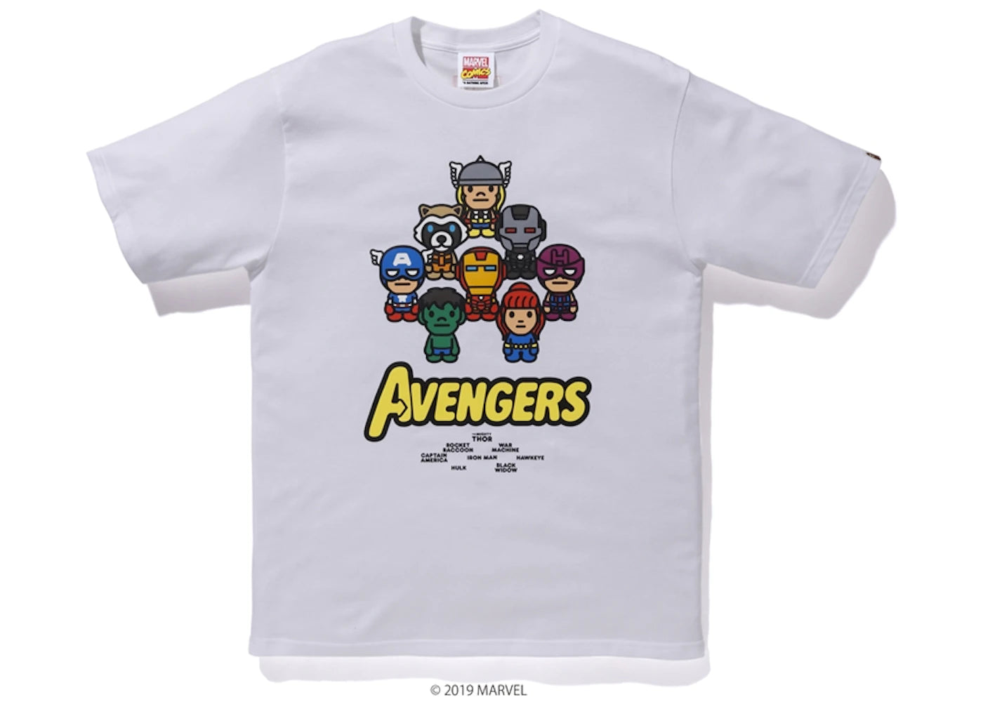 BAPE x Marvel Milo Avengers Tee White