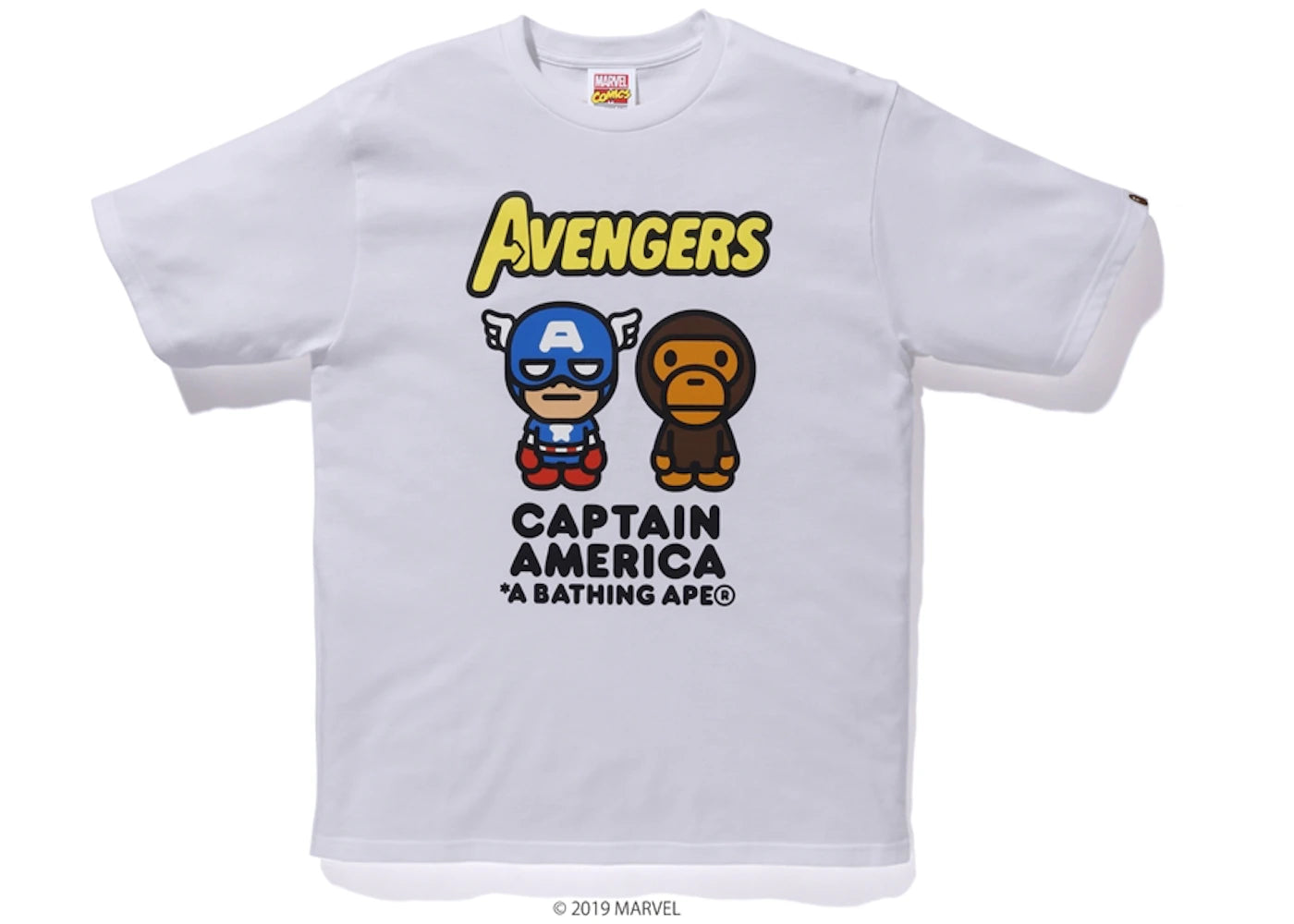 BAPE x Marvel Milo Captain America Tee White