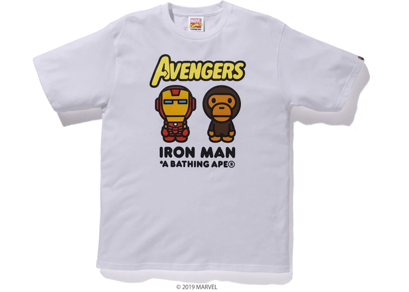 BAPE x Marvel Milo Iron Man Tee White