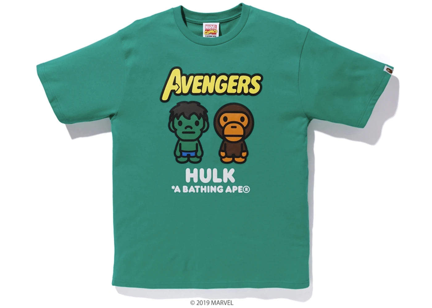 BAPE x Marvel Milo The Hulk Tee Green