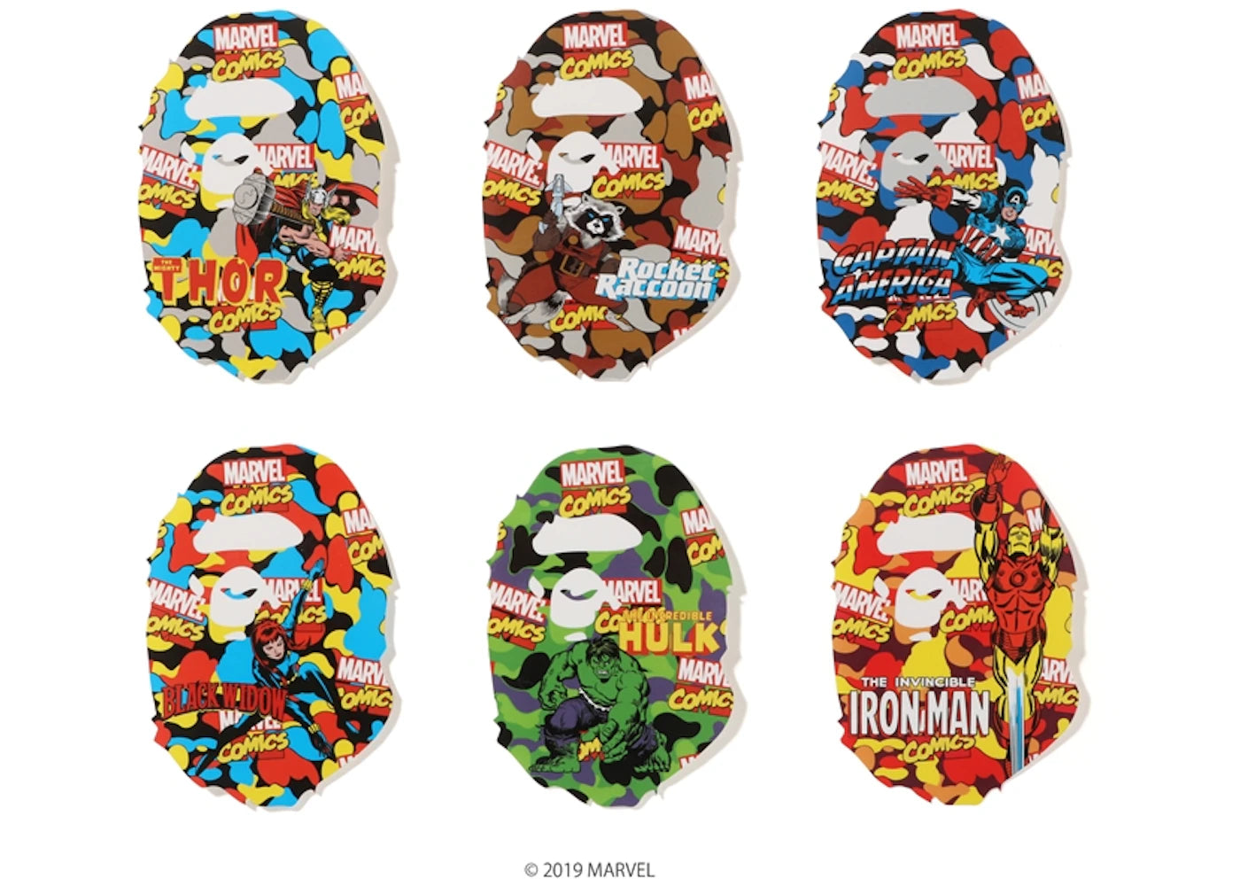 BAPE x Marvel Stickers Multi
