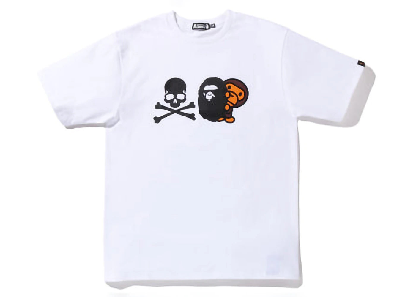 BAPE x Mastermind Ape Head & Milo Tee White