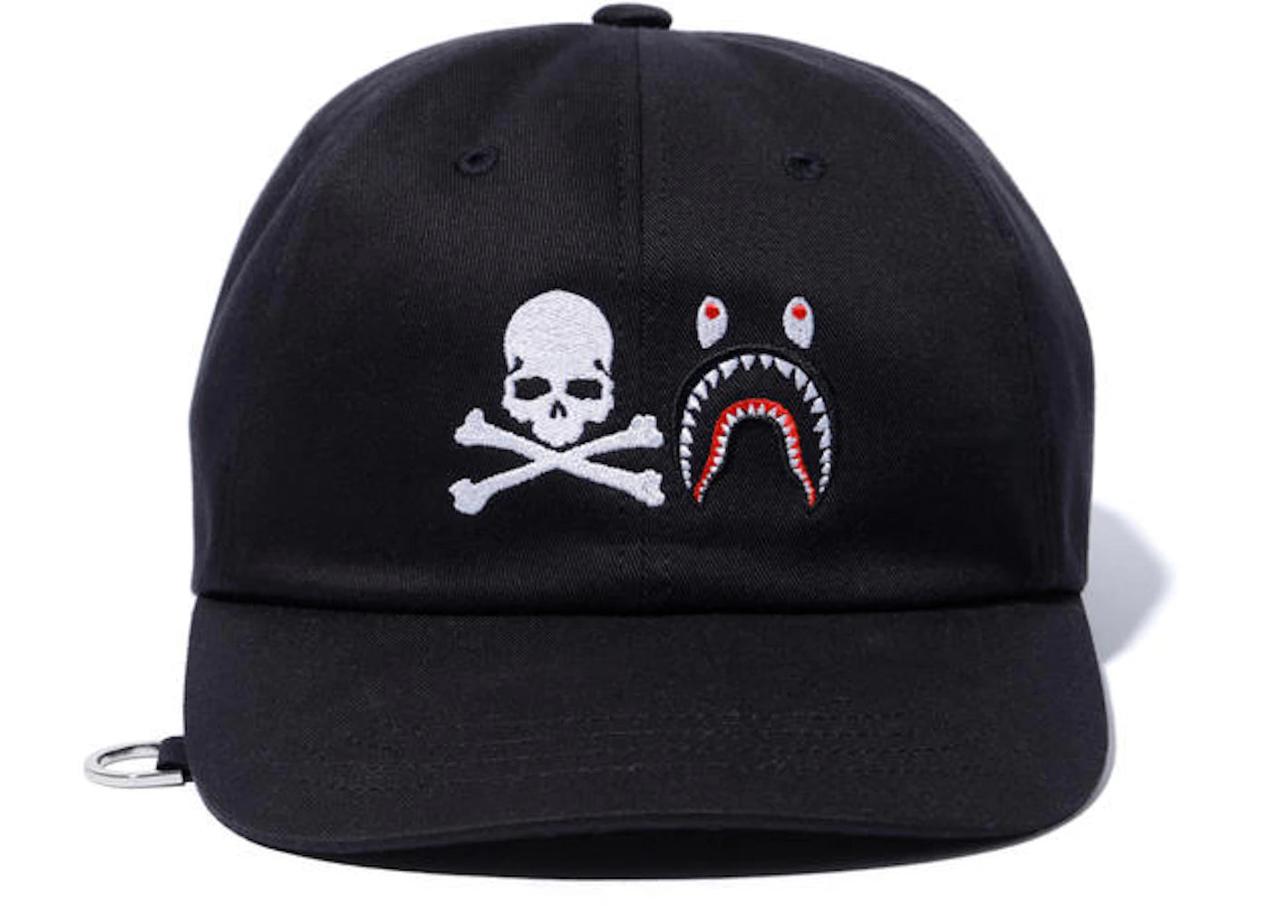 BAPE x Mastermind Crossbone & Shark Cap Black