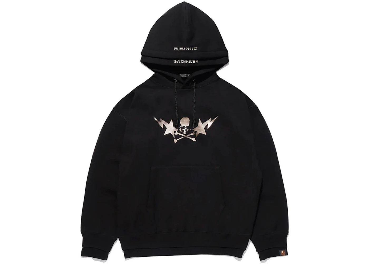 BAPE x Mastermind Japan Layered Pullover Hoodie Black