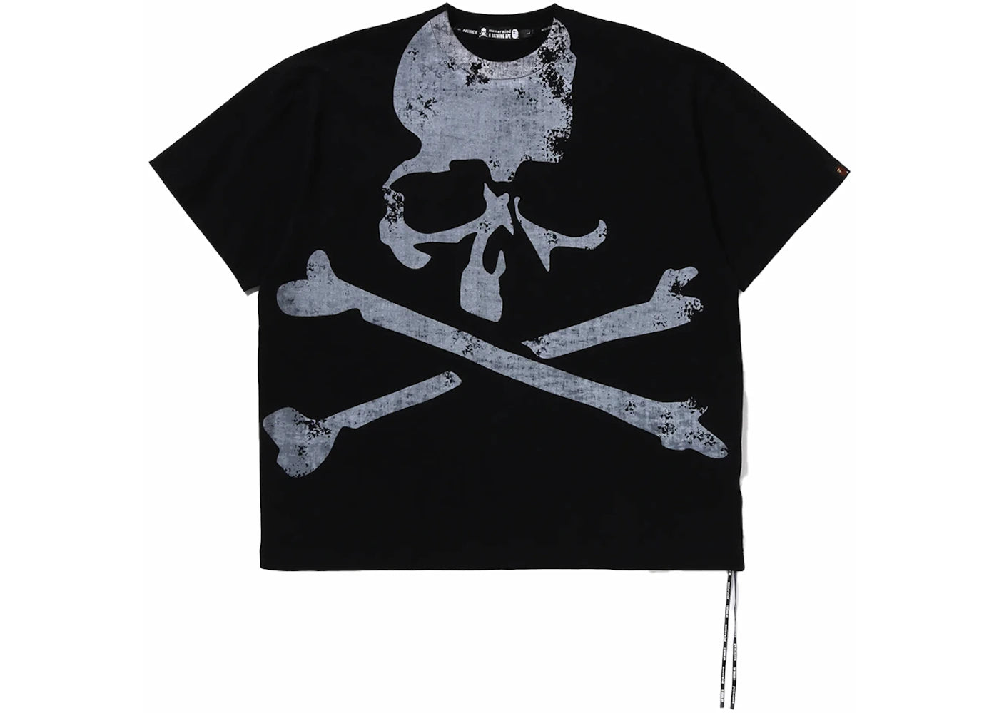 BAPE x Mastermind Skull Over Print Relaxed Fit Tee Black/White