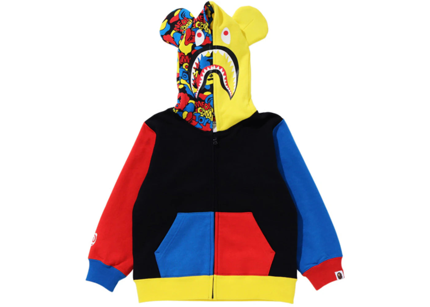 BAPE x Medicom Toy Bear Shark Full Zip (Kids) Hoodie (FW20) Multi