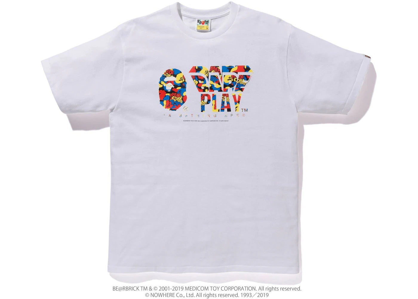 BAPE x Medicom Toy Camo Bape Play Tee White