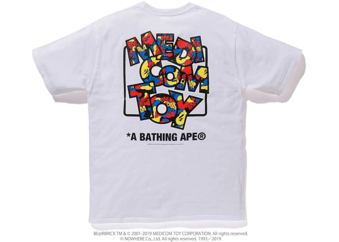 BAPE x Medicom Toy Camo Logo Tee White