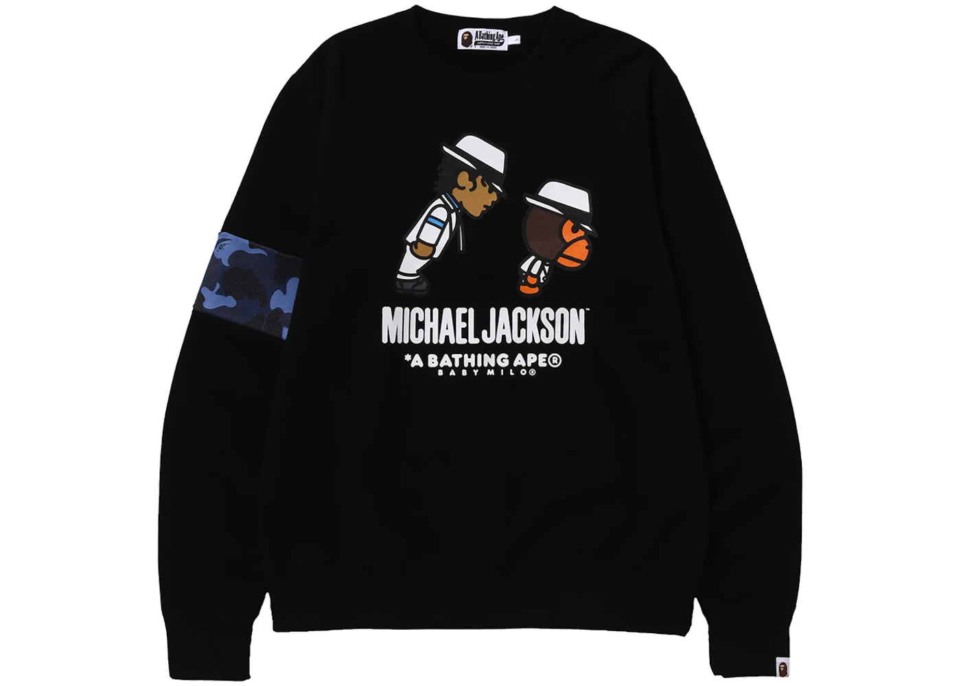BAPE x Michael Jackson Baby Milo Crewneck Black
