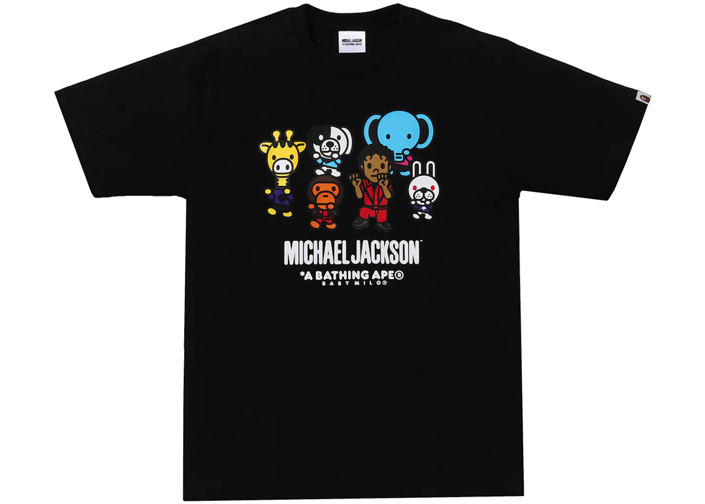 BAPE x Michael Jackson Baby Milo Tee Black