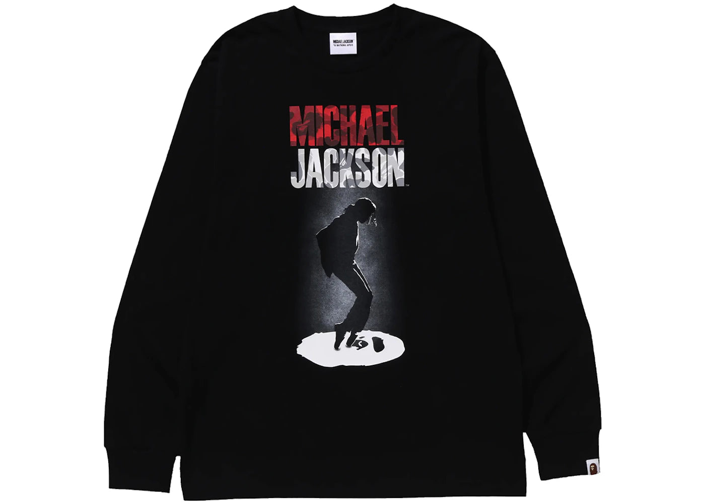 BAPE x Michael Jackson L/S Tee Black