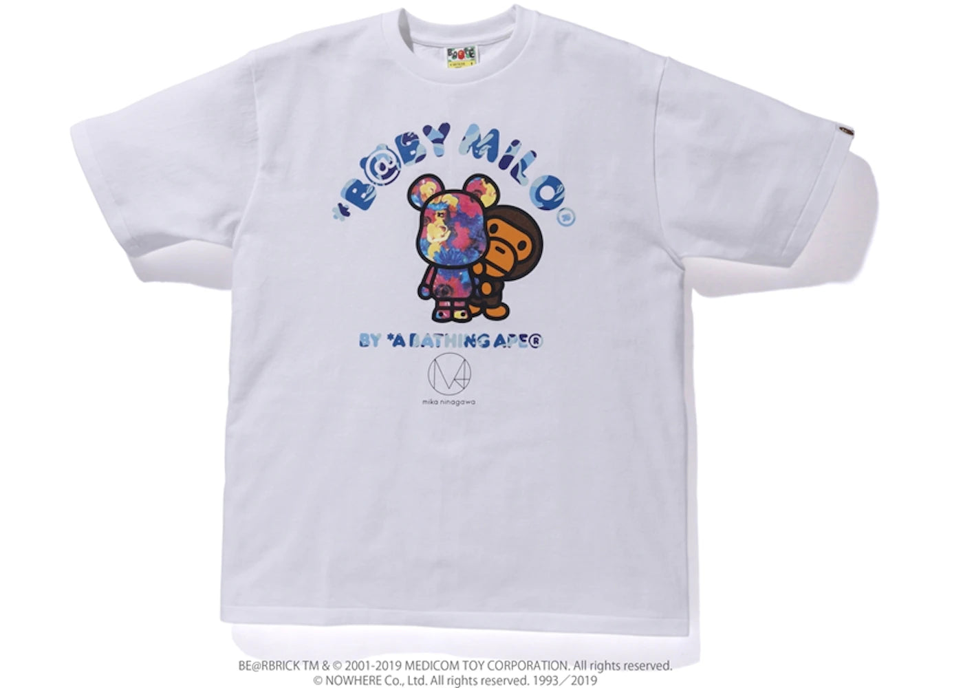 BAPE x Mika Ninagawa Bear Tee White/Blue