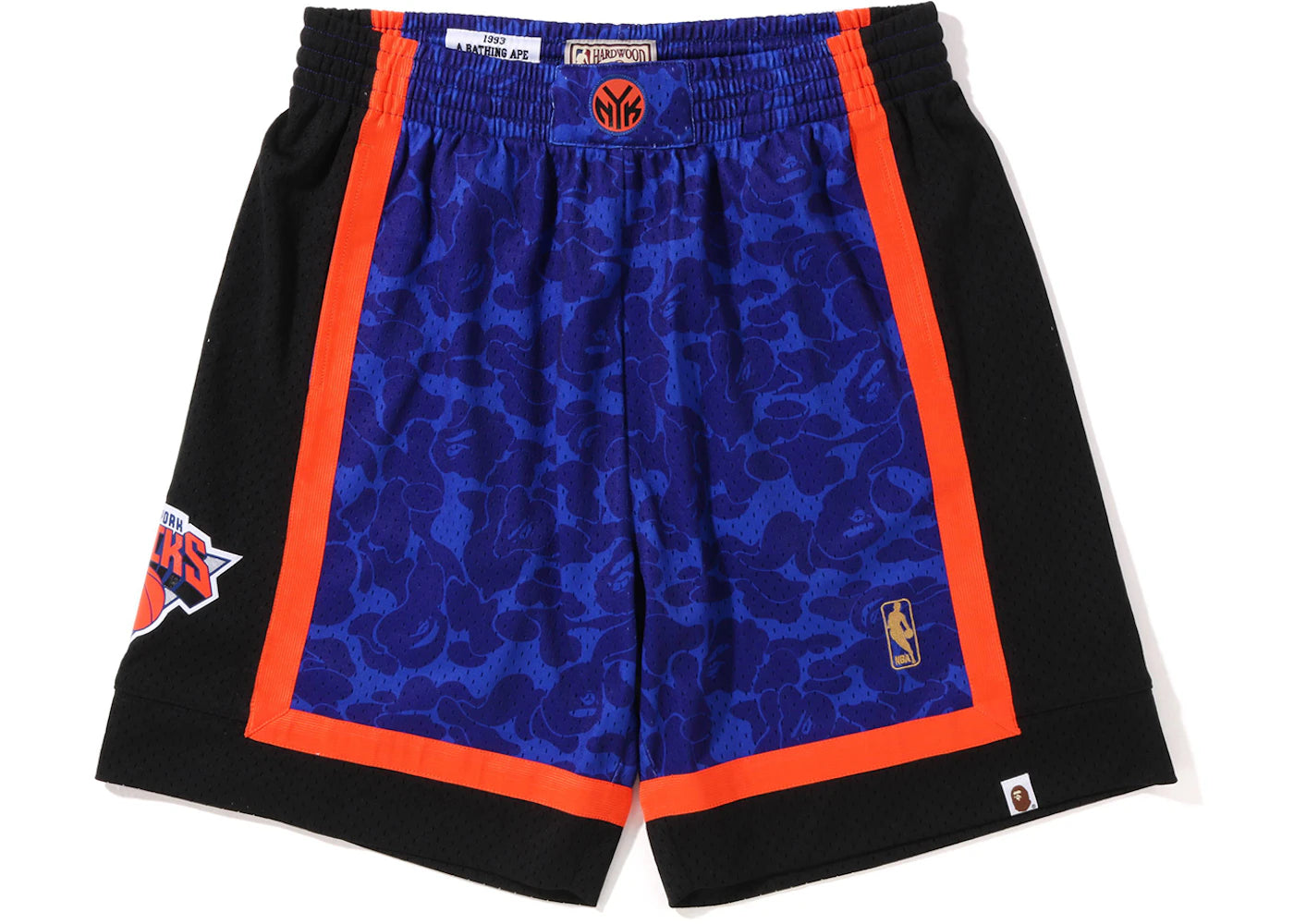 BAPE x Mitchell & Ness New York Knicks Shorts Blue