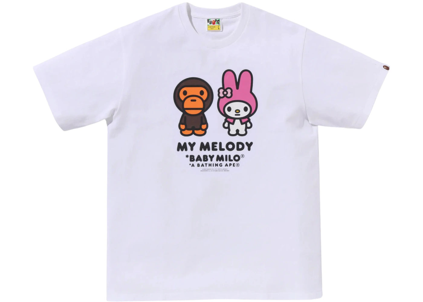 BAPE x My Melody Baby Milo Tee White