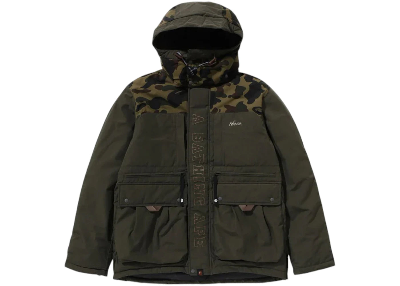 BAPE x Nanga Hinoc Down Jacket Olivedrab
