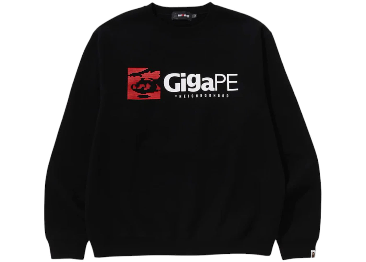 BAPE x Neighborhood Gigape Crewneck Black