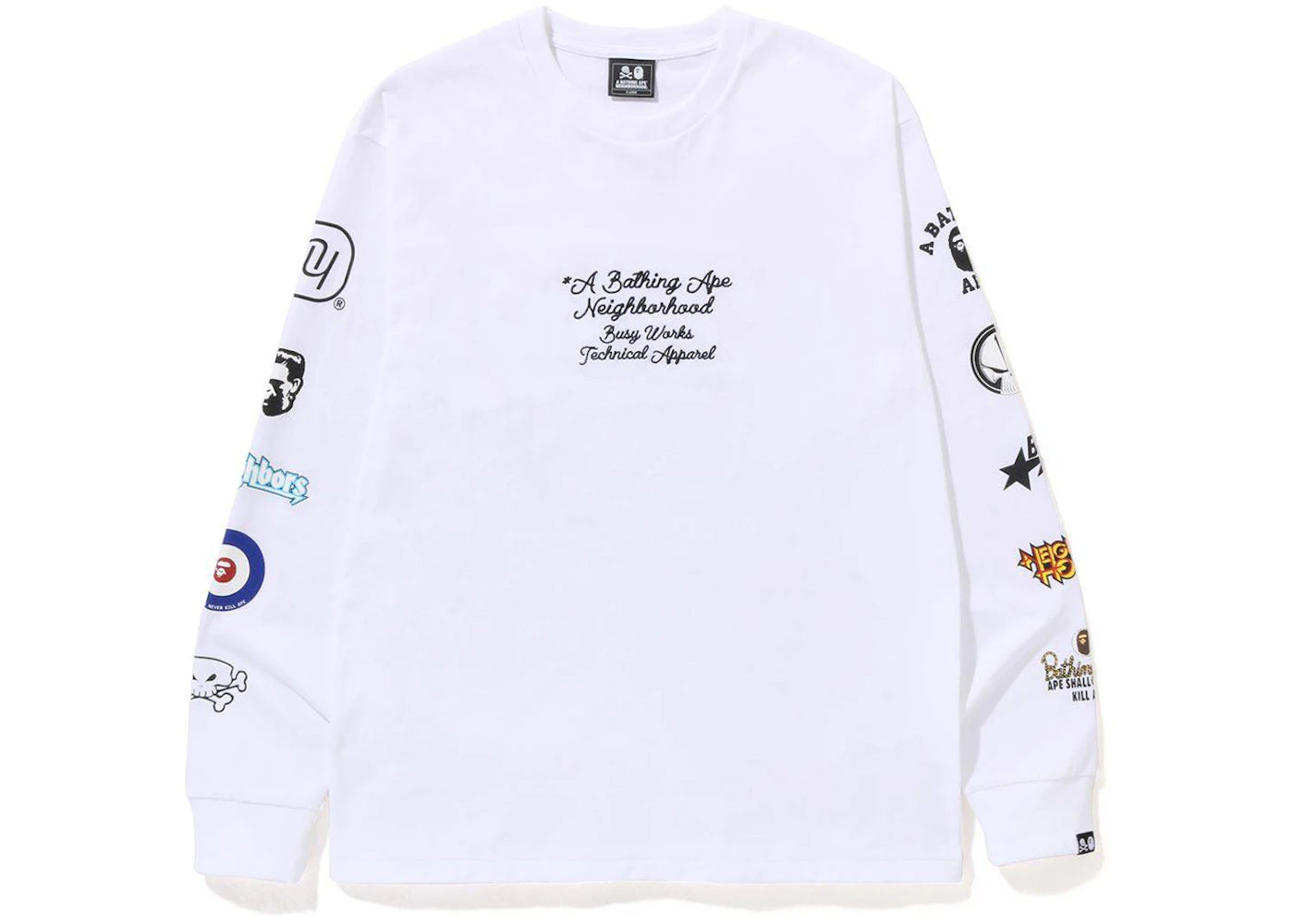 BAPE x Neighborhood L/S Tee White