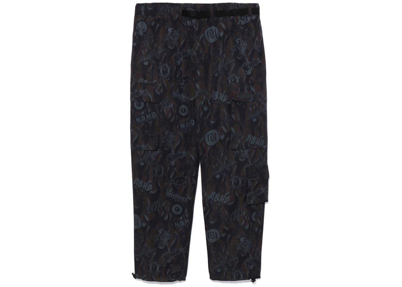 BAPE x Neighborhood Multi Pocket Track Pants Black