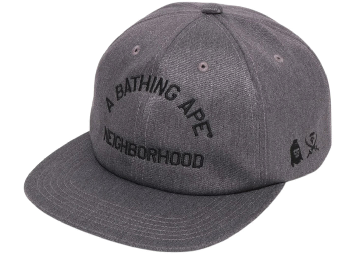 BAPE x Neighborhood Panel Cap Grey