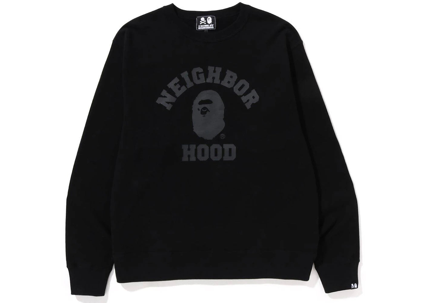 BAPE x Neighborhood Relaxed Fit Crewneck Sweatshirt Black