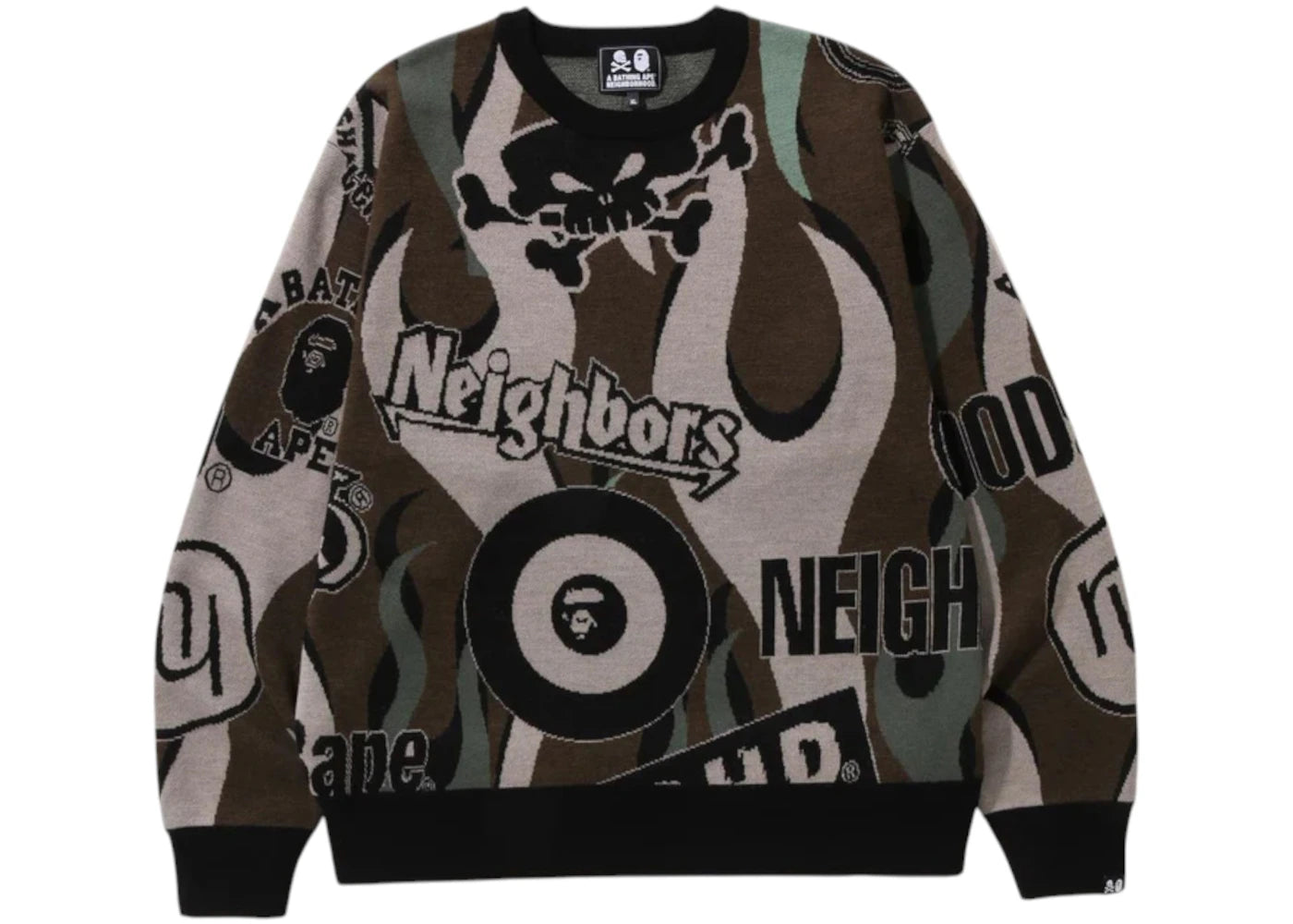 BAPE x Neighborhood Relaxed Fit Knit Green