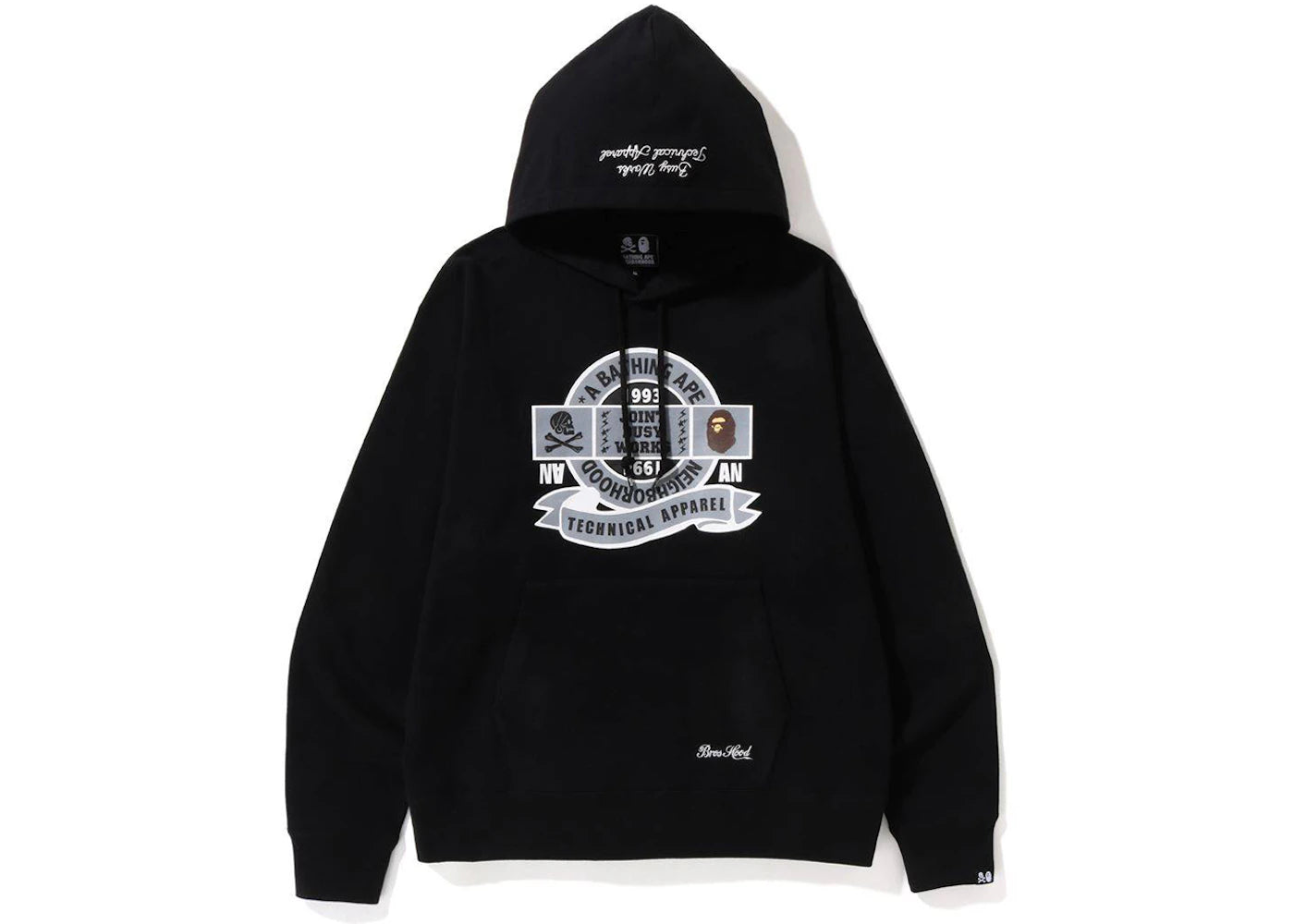 BAPE x Neighborhood Relaxed Fit Pullover Hoodie Black