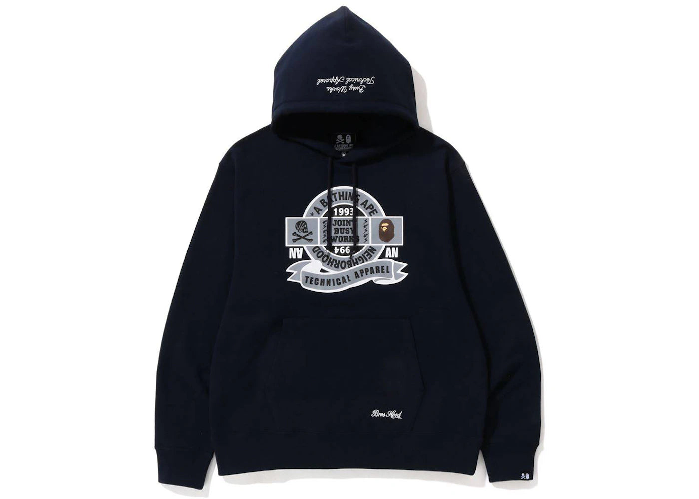 BAPE x Neighborhood Relaxed Fit Pullover Hoodie Navy