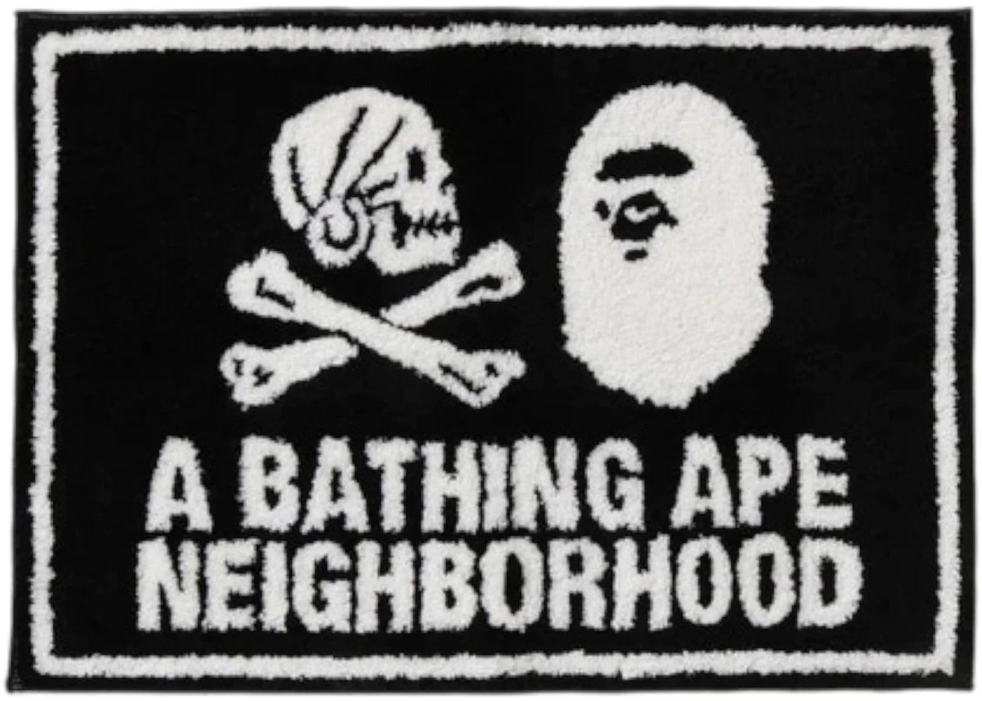 BAPE x Neighborhood Rug Mat Black