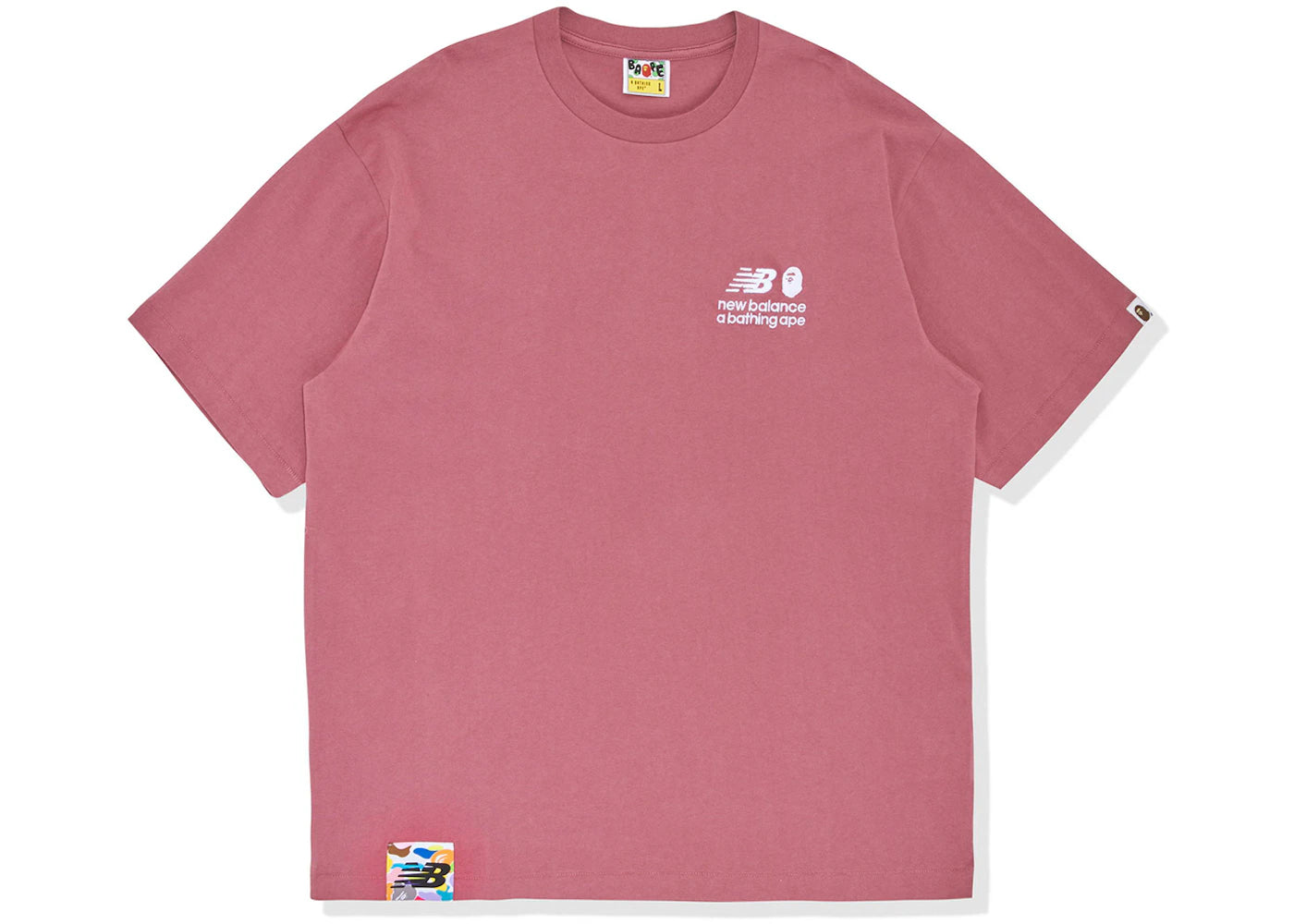 BAPE x New Balance Ape Head Relaxed Fit Tee Red