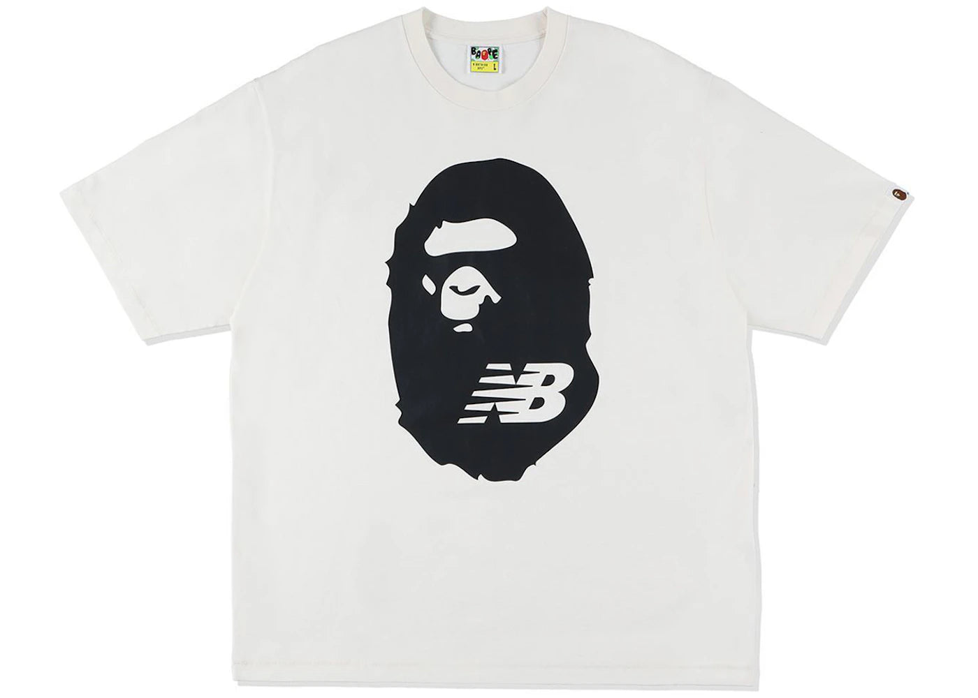 BAPE x New Balance Ape Head Tee Ivory