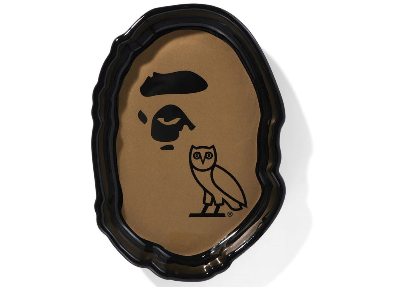 BAPE x OVO Ape Head Cigar Ashtray Black Gold
