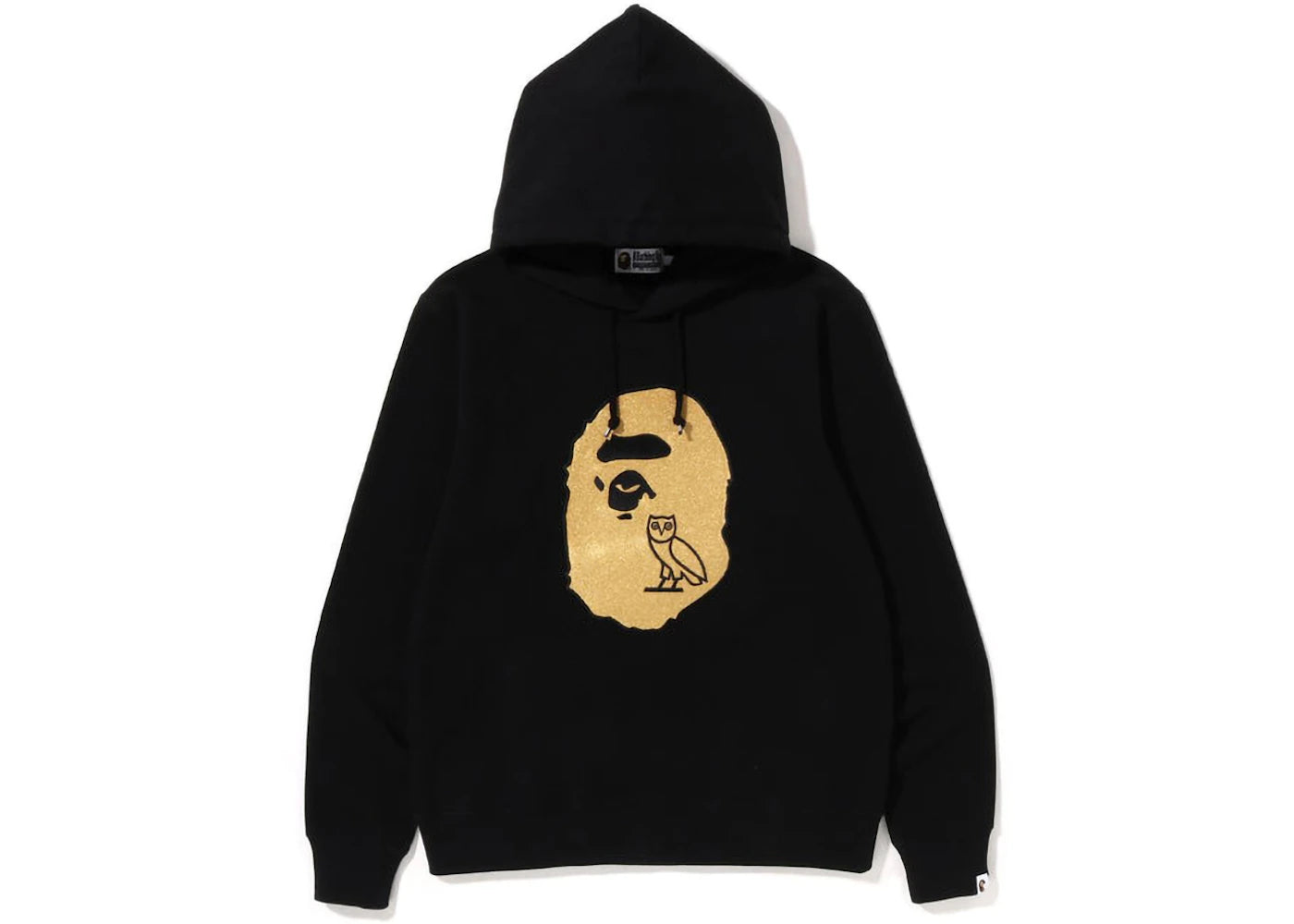 BAPE x OVO Ape Head Pullover Hoodie Black Gold