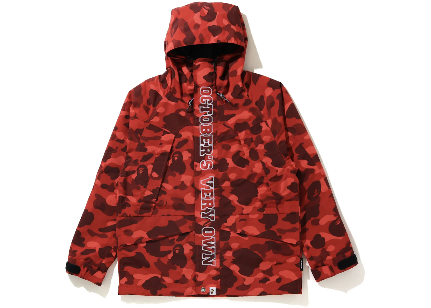 BAPE x OVO Color Camo Jacket Red