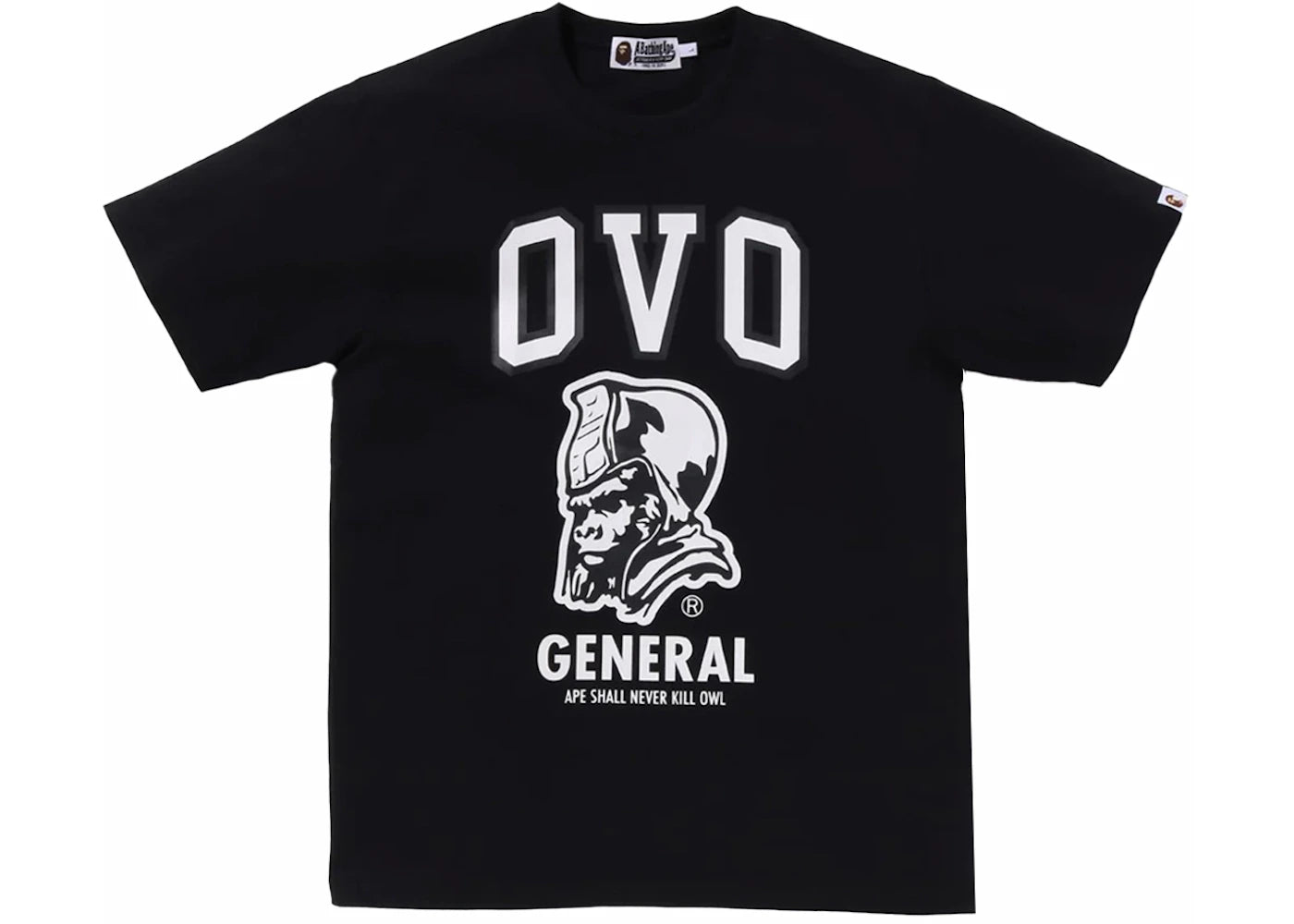 BAPE x OVO General Tee Black