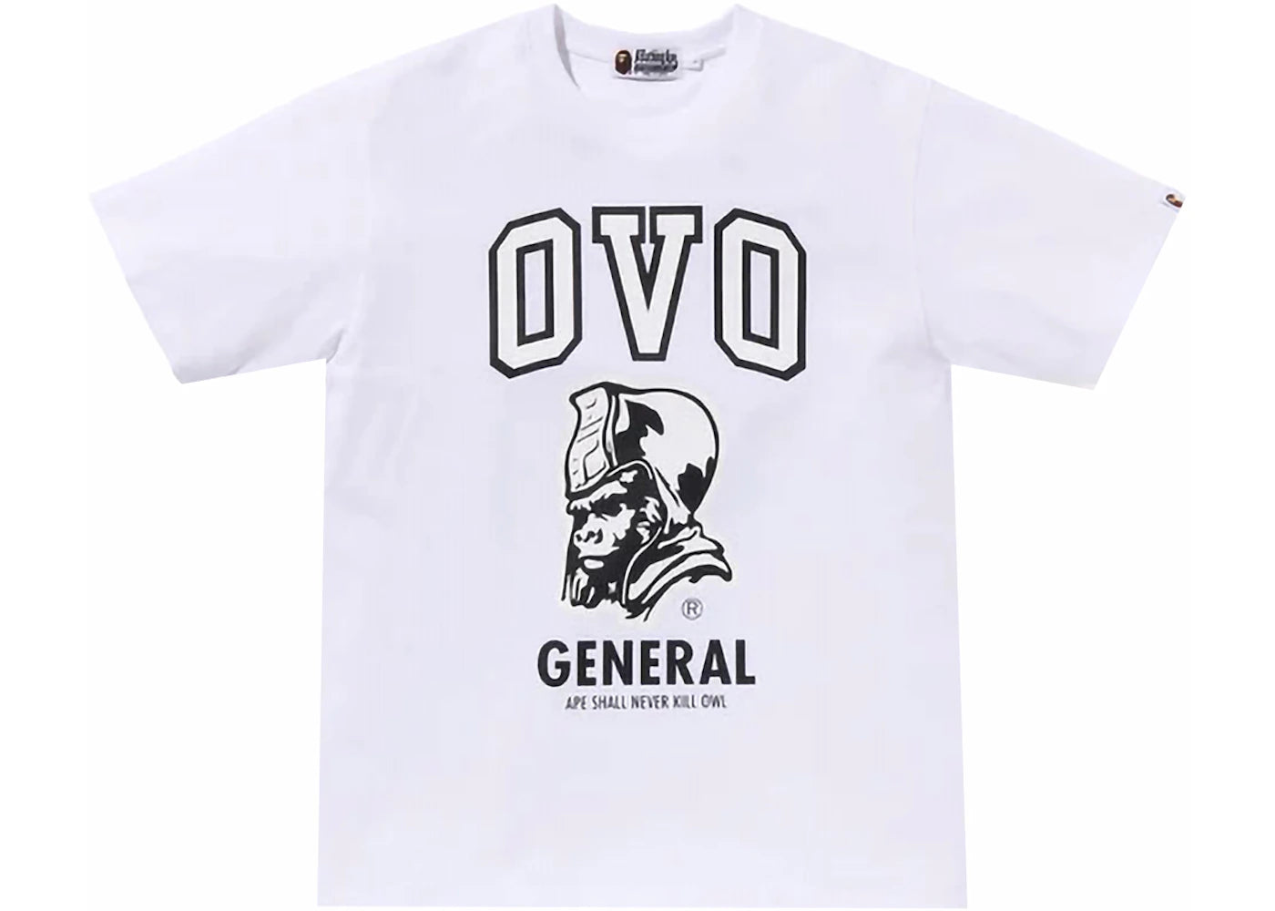 BAPE x OVO General Tee White