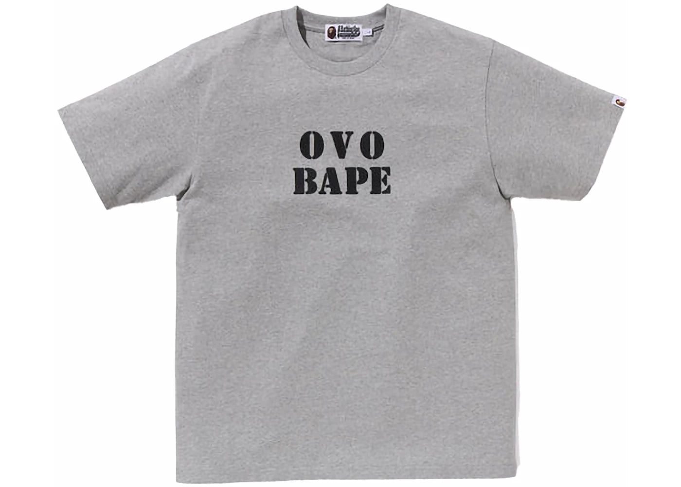 BAPE x OVO Stencil Logo Tee Grey